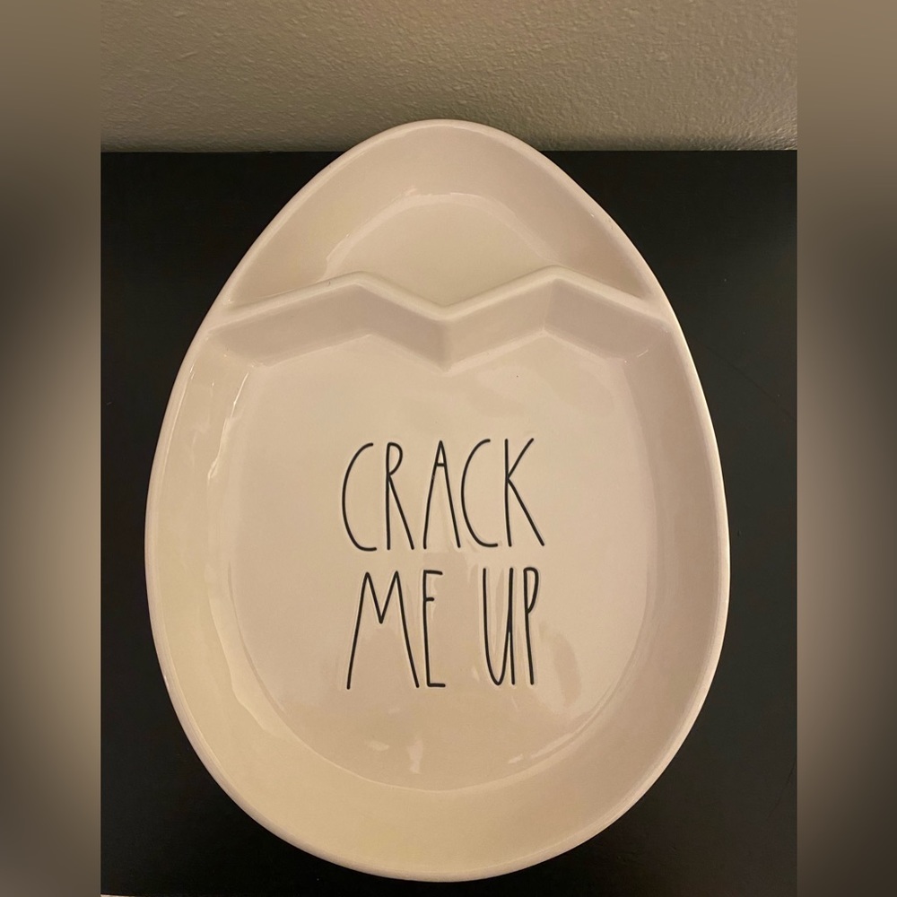 Rae Dunn CRACK ME UP platter